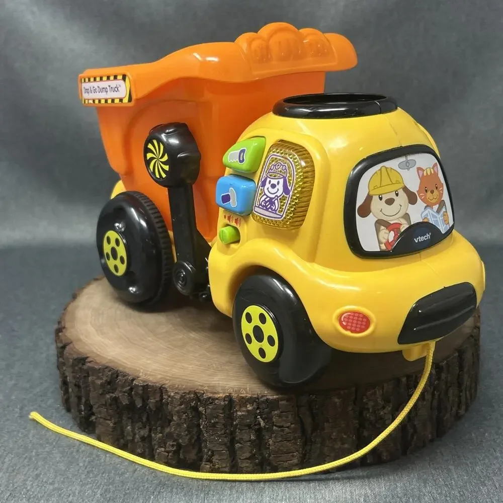 Vtech Drop & Go Dump TRUCK ONLY Interactive Learning Toddler Toy Lights Music